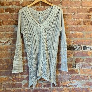 XCVI Crochet Sweater
